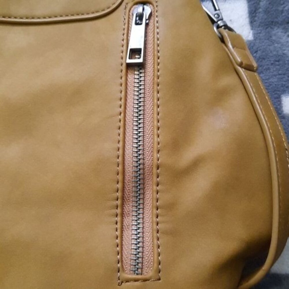 Joy Susan Phyllis Vegan Leather Nu uck Frame Crossbody Backpack Handbag - Picture 6 of 13